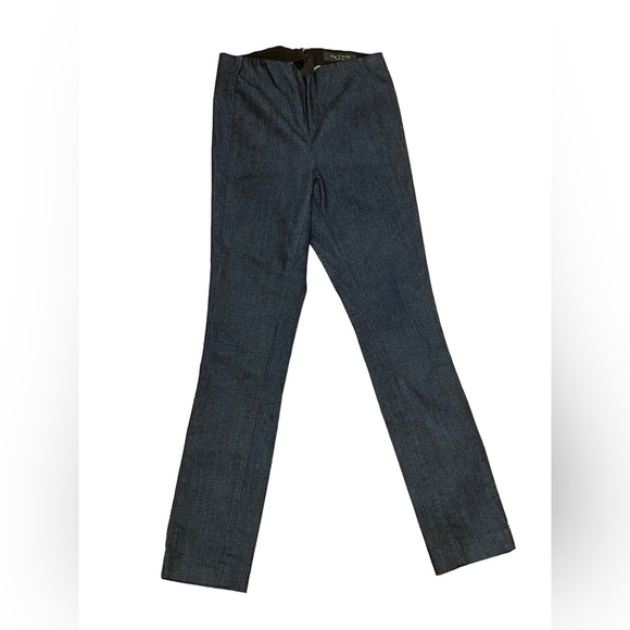 Rag & Bone High Wasted Trousers Pants Size 4 Dark Denim Indigo Made in USA - Picture 7 of 7